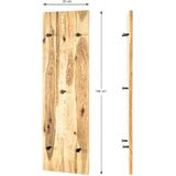 Wand Kapstok 1 meter Eiken-hout
