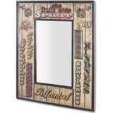 Wandspiegel | Vintage | Metaal | Vintage-optiek | 52x3x70cm