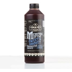 Grate Goods - Memphis Sweet & Smokey BBQ Sauce - Knijpfles 775 ml