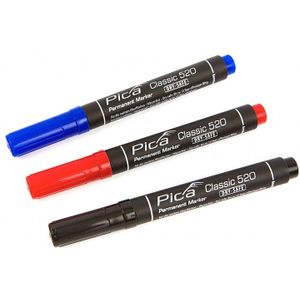 Pica 520/40 Permanent Marker 1-4mm rond rood