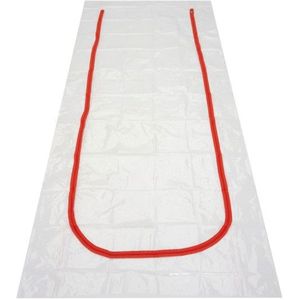 HBM Stofdeur, Stofstop Afsluitfolie met Ritssluiting 210 x 110 cm.