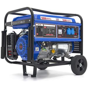 HBM 5500 Watt Generator, Aggregaat Met 420 cc Benzinemotor 2 x 230 V