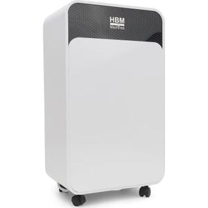 HBM - Luchtontvochtiger - Wit - 12 Liter Per Dag - 120M3 Per Uur