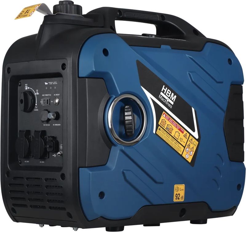 HBM Inverter Generator, Aggregaat Met 163 cc Benzinemotor 230V 3400W