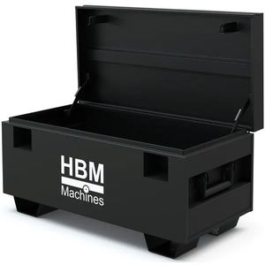 HBM - Werkplaats Opbergbox - Zwart - Staal - 35,5 x 93,4 x 40,3 cm