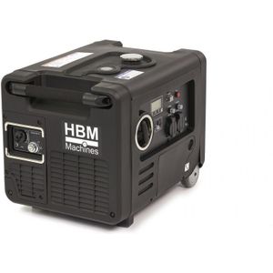 HBM 4000 Watt Inverter Generator, Aggregaat Met 223 cc Benzinemotor 2 x 230 V / 2 x 12 V