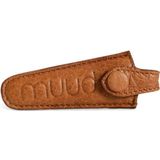 MUUD Espoo.Handgemaakt leren etui voor schaar 3.5x2x8cm