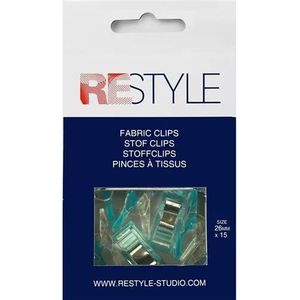 ReStyle Stof clips 26 mm, 15 stuks in handige opbergbox