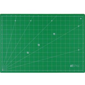 ReStyle Snijmat A3 zelfhelend 33x48cmx1,6mm dubbelzijdig cm / inch groen