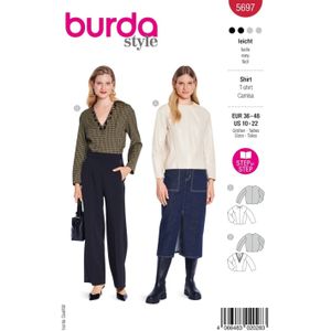 Burda nr. 5697 maat 36-48 shirt