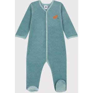 Petit Bateau | Fluwelen Babypyjama Met Beertjesprint