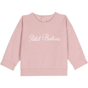 Petit Bateau - Sweatshirt - Roze - Molton - Ronde Hals