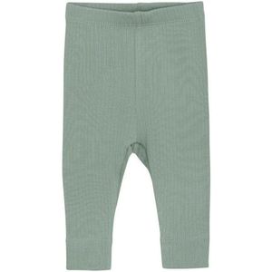 Fixoni Geribde Legging Voor Baby’s - Green/Lily Pad - Maat 68