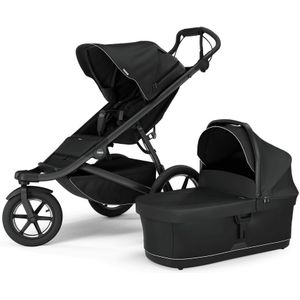 Thule Urban Glide 3 Kinderwagen all-terrain - 2 in 1 Bundle (Urban Glide + Bassinet) - Black On Black