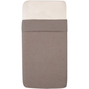 Witlof For Kids Tuck-Inn Wiegdeken 40x80 - Warm Grey Velvet Rib