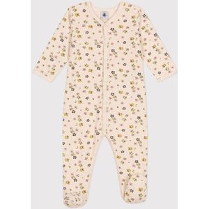 Petit Bateau Babypyjama Met Geruwde Fleece - Bloemetjesprint - 12 maanden