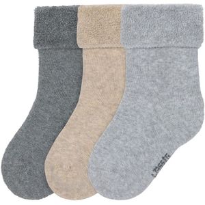 Lässig 3-pack Terry Sokken GOTS - Grey - 12/14