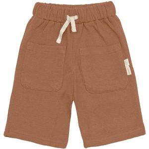 Lässig Shorts Waffle GOTS - Caramel - 4-6 jaar