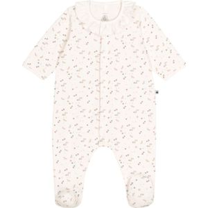 Petit Bateau Baby Pyjama Met Kraag En Bloemetjesprint - 1 maand