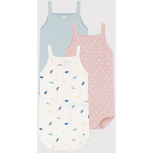 Petit Bateau 3 Bodies Zonder Mouwen - 24 maanden