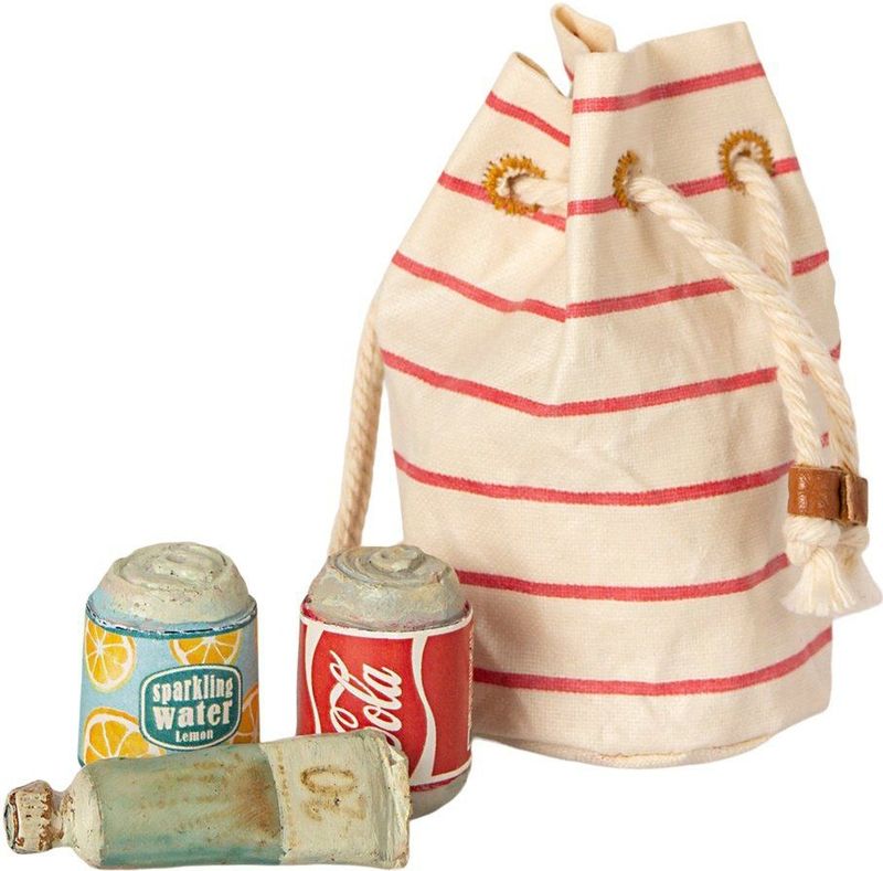 Maileg Miniatuur Strandtas Met Accessoires - Muis