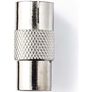 Coaxadapter | IEC (Coax) Male - IEC (Coax) Female | Metaal