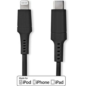 Apple Lightning Cable | Apple Lightning 8-Pin Male - USB-C | 2.0 m | Zwart