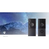 Nedis - KSANUX 2.0 - PC-luidsprekerset - Zwart - ABS Kunststof - 18W