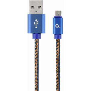 Micro-USB kabel Denim Blue Jeans 1 meter
