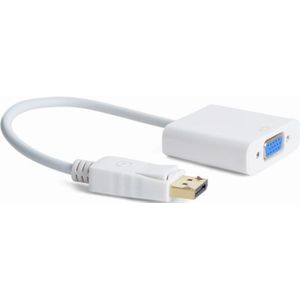 DisplayPort M - VGA F adapterkabel 15 cm wit