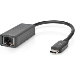 USB-netwerkadapter | USB 3.2 Gen 1 | 2.5 Gbps | USB-C Male | RJ45 Female | 0.20 m | Rond | Vernikkeld | Vertind-Koper | Zwart
