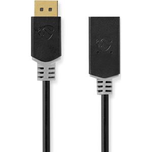 DisplayPort - HDMI-kabel | DisplayPort male - HDMI-uitgang | 0,2 m | Antraciet