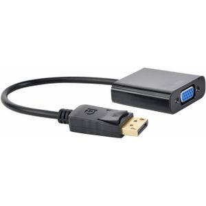 DisplayPort M - VGA F adapterkabel 15 cm zwart
