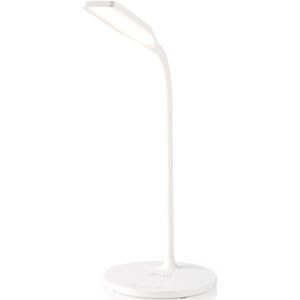 LED-tafellamp met Draadloze Qi Oplader | Aan/uit Switch & Dimmer | 10 W | Cool, Warm en Natuurlijk Wit Licht | 2700 - 6500 K | Zwart