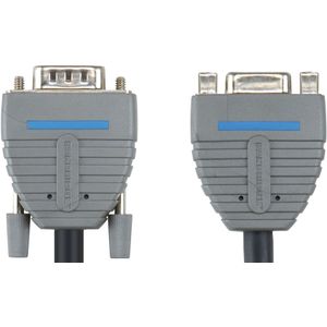 Bandridge - VGA (D-Sub) naar VGA (D-Sub) female - 2 m - Zwart;Grijs