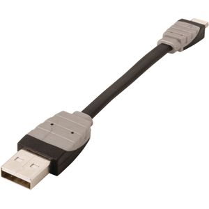 Data en Oplaadkabel Apple Lightning - USB A Male 0.10 m Zwart