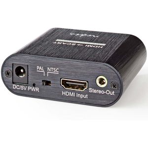 HDMI-Converter | HDMI Input | Scart Female | 1-weg | 480i | 999 Gbps | Metaal | Antraciet