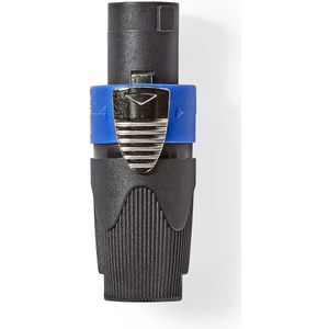 Luidsprekerconnector | Luidspreker 4-pins female | Zwart