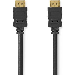 High Speed ​​HDMI-Kabel met Ethernet | HDMI Connector | HDMI Connector | 4K@30Hz | ARC | 10.2 Gbps | 1.00 m | Rond | PVC | Zwart