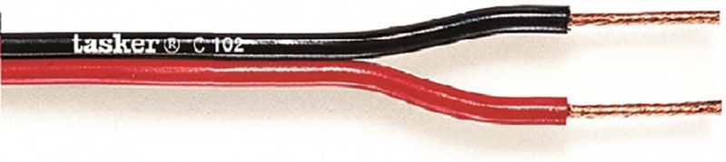 Luidsprekerkabel op Rol 2x 2.50 mm² 100 m Zwart/Rood