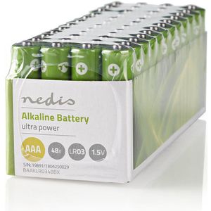 Alkaline batterij AAA | 1,5 V | 48 stuks | doos