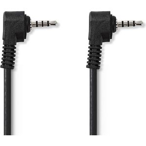 3,5 mm AV-Kabel | 3,5 mm AV Male - 3,5 mm AV Male | 1,0 m | Zwart
