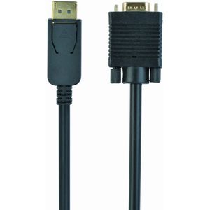 Gembird - Gembird DisplayPort Male naar VGA Male Kabel 1.8m