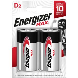 Energizer EN-MAXD2 Alkaline Batterij D 1.5 V Max 2-blister