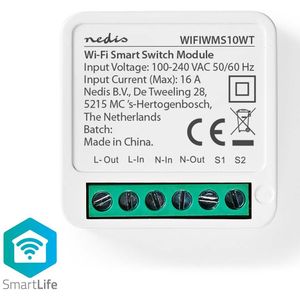 SmartLife Schakelaar | Wi-Fi | 3680 W | Kroonsteen | App beschikbaar voor: Android / IOS