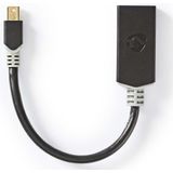Mini-DisplayPort - HDMI-Kabel | Mini-DisplayPort Male - HDMI-Uitgang | 0,2 m | Antraciet