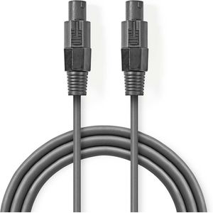 Speaker-Kabel | 48 x 0.20 mm | Koper | 10.0 m | Rond | PVC | Donkergrijs