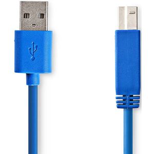 USB 3.0-Kabel | A Male - B Male | 3,0 m | Blauw