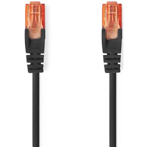 CAT6-kabel | RJ45 Male | RJ45 Male | U/UTP | 0.30 m | Rond | PVC | Zwart