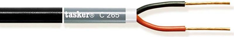 Luidsprekerkabel op Rol 2x 1.00 mm² 100 m Zwart